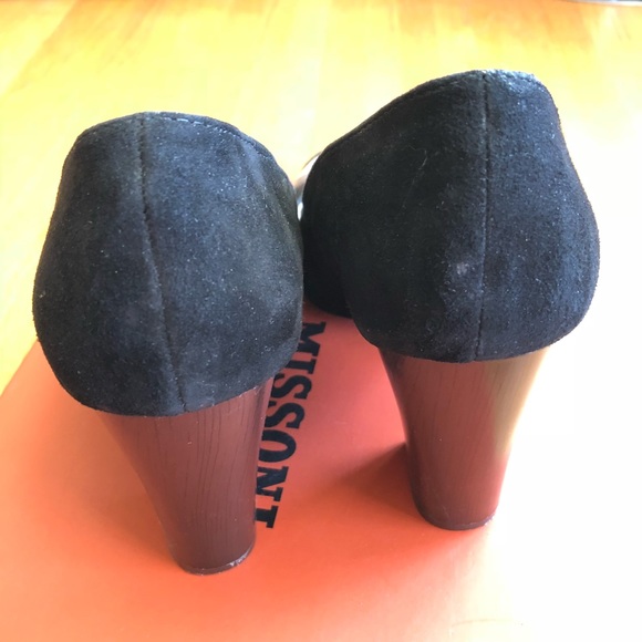 Missoni x Target zig zag black suede pumps sz 7 - Picture 5 of 6